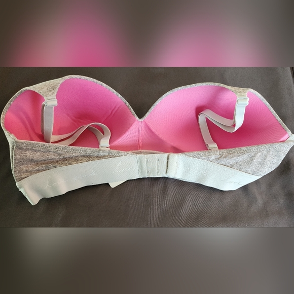 VS Pink Wireless Lightly Lined Bra Sz 38C NWT Grey - Picture 2 of 2